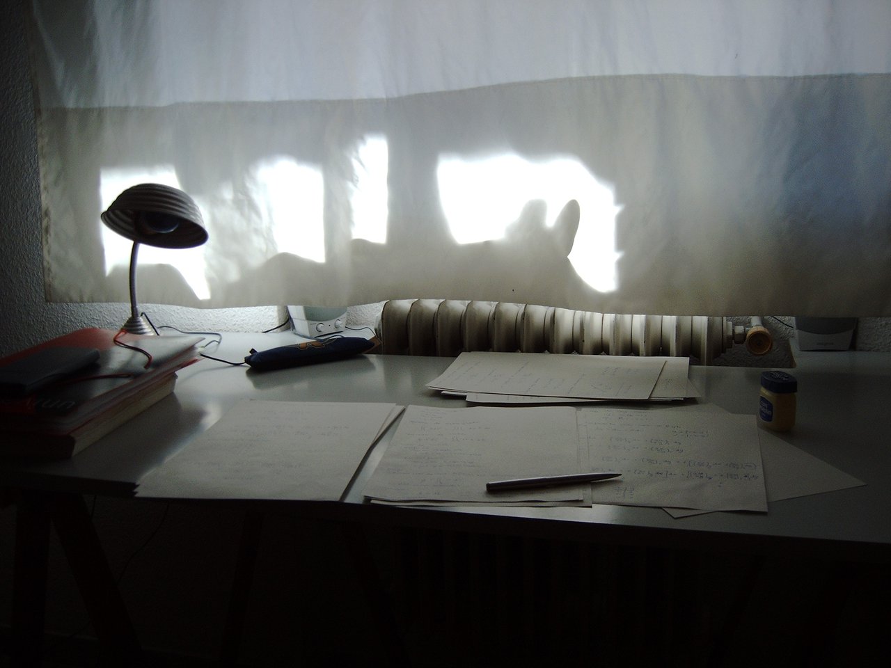 Photo of my notes still open in my room in Salamanca