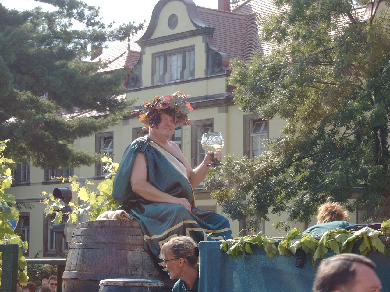 El mismísimo dios Baco en el Meissner weinfest