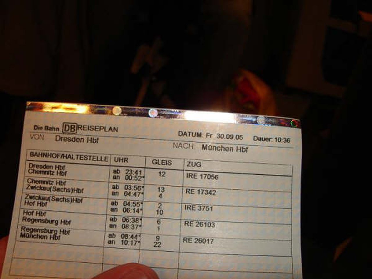 Billete de tren: ¡10 horas y media para ir a Munich!