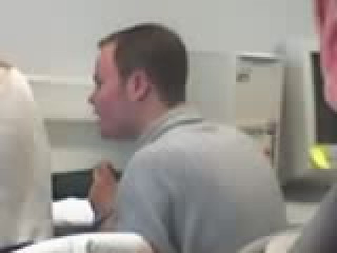 Boy with bum-looking face