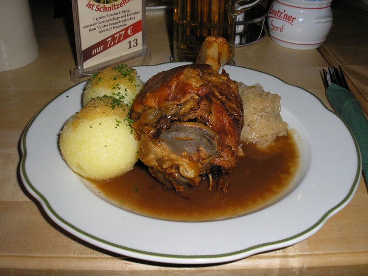 Roast knuckle of pork