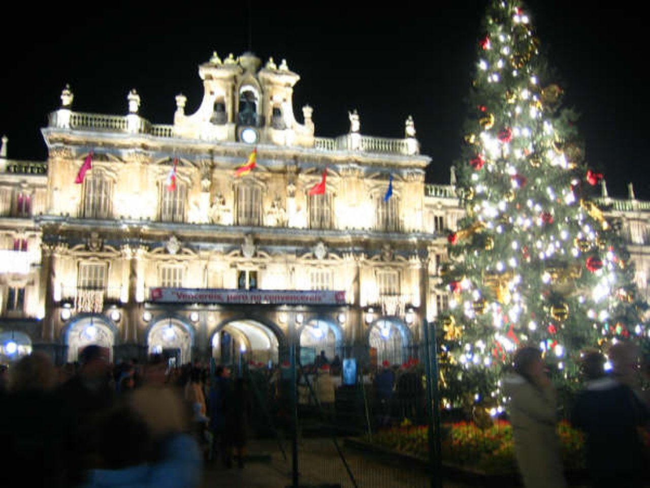 Sign in the Plaza Mayor of Salamanca