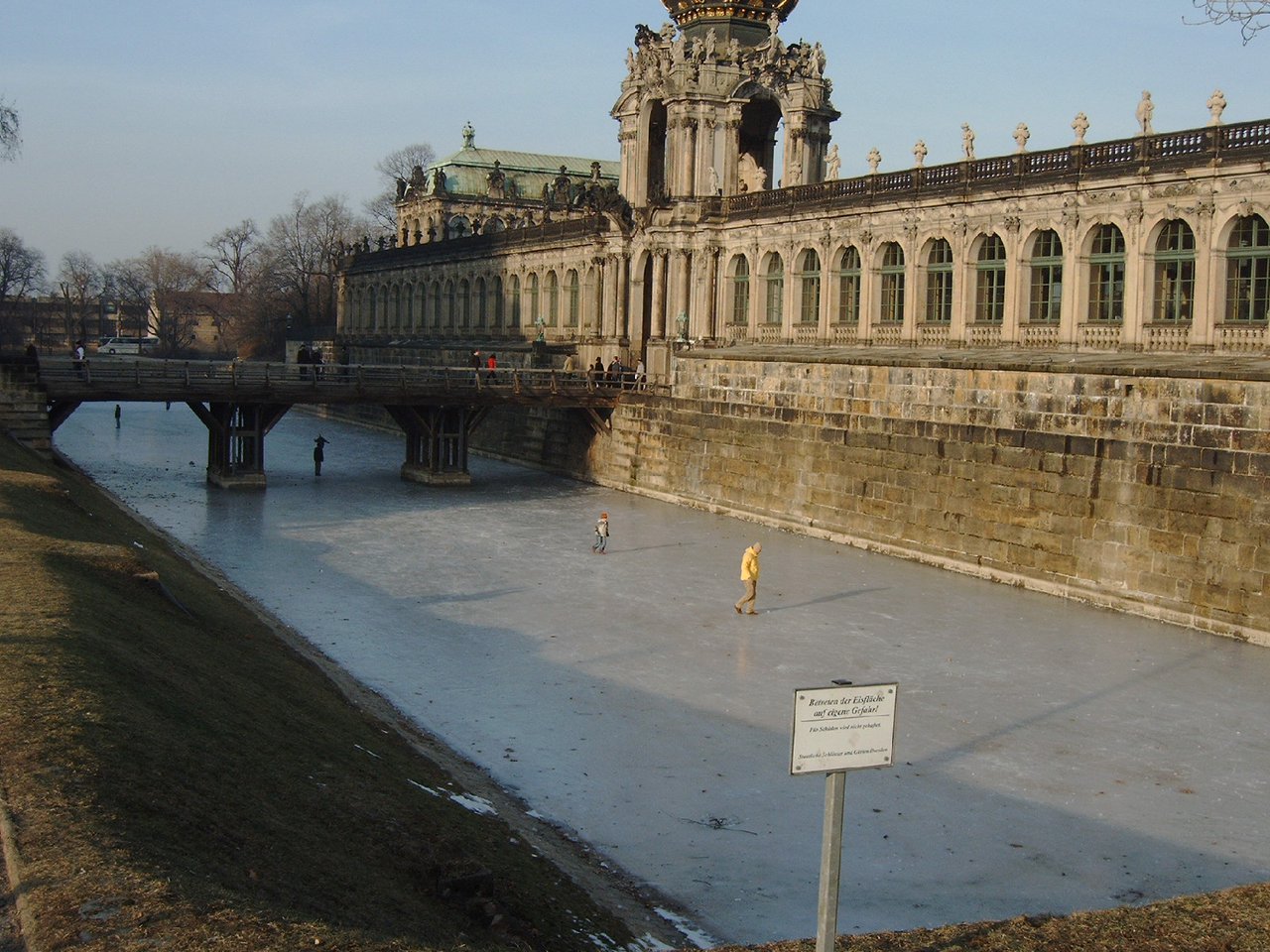 Zwinger Palace moat