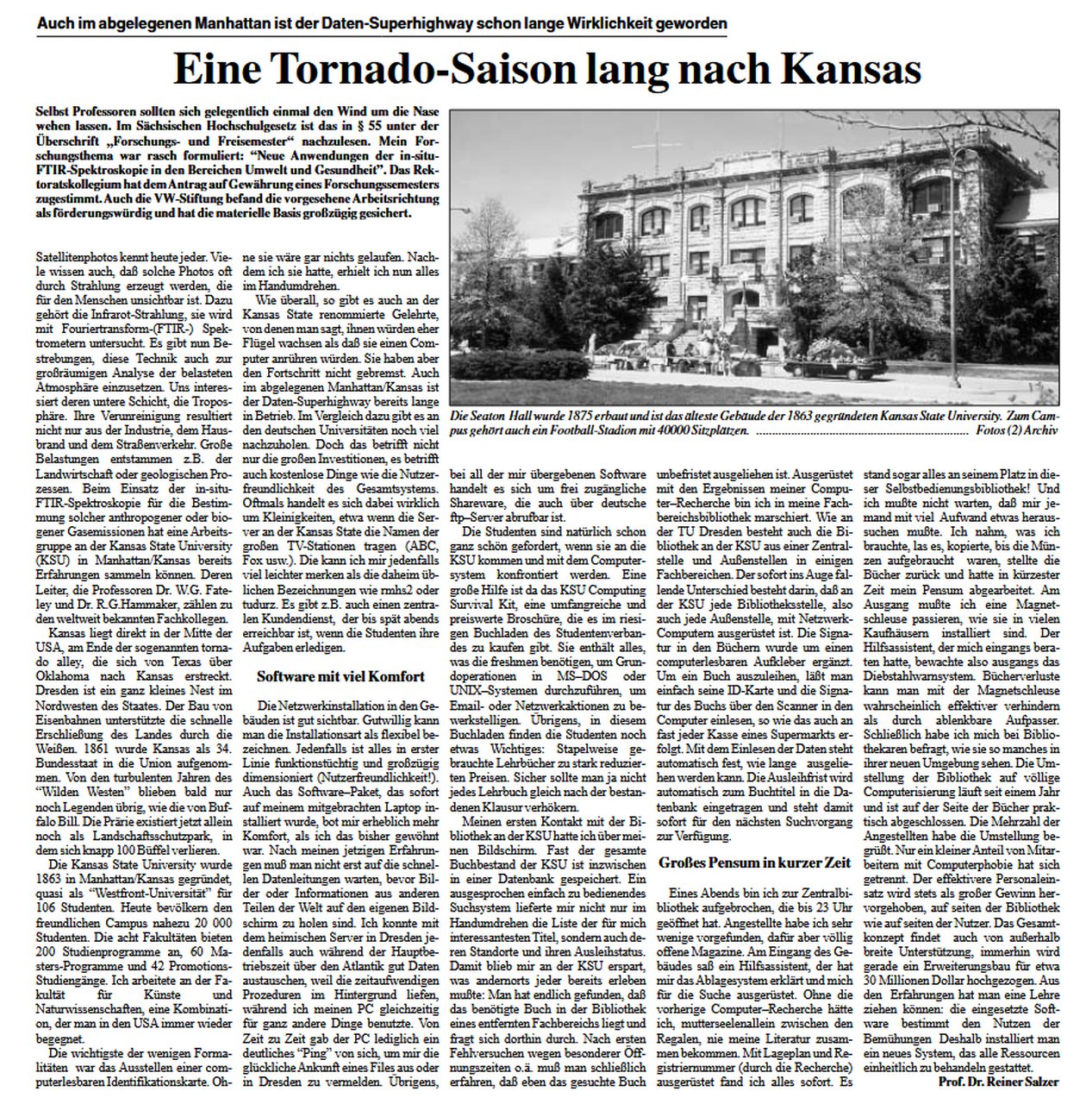 Metablog: la esperiencia de Saltzer en Kansas sacada del periódico de la universidad