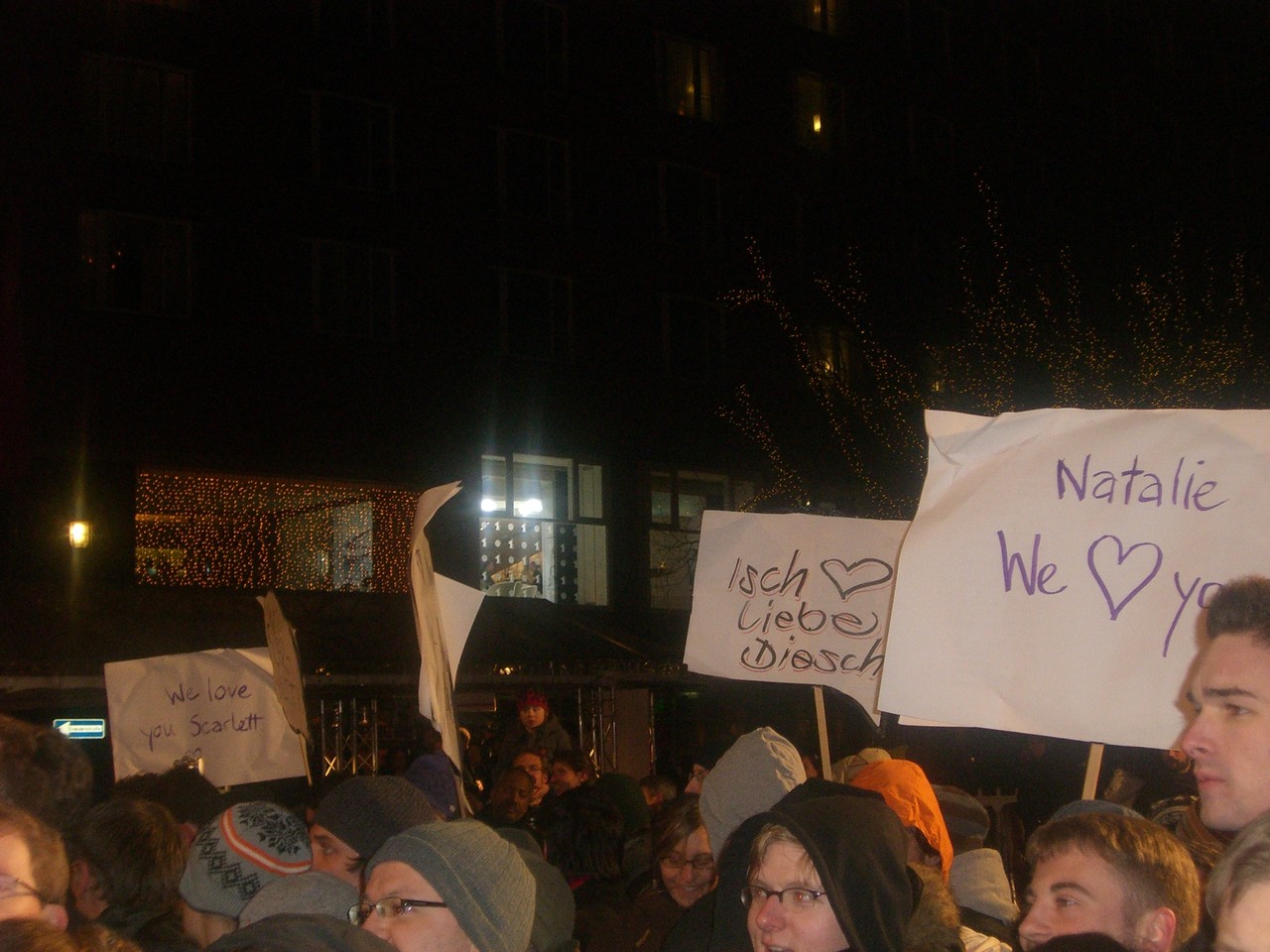 The masses of fans and their banners