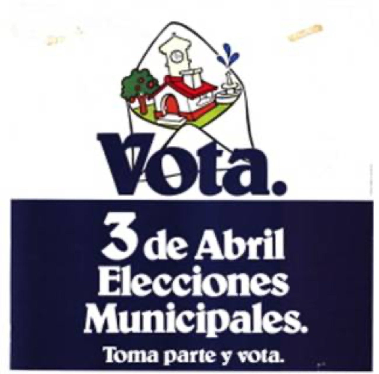 Official poster for the municipal elections