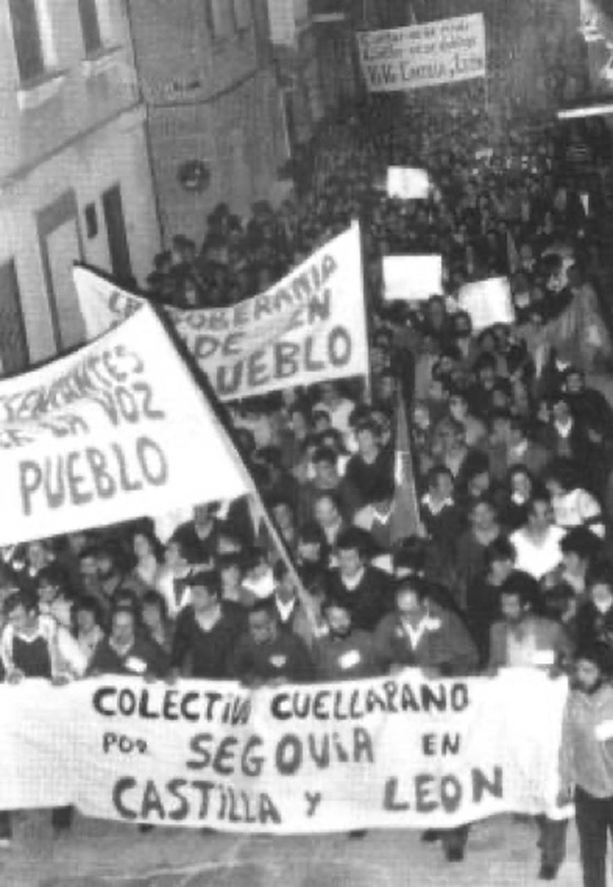 Demonstration in Cuéllar for the inclusion of Segovia