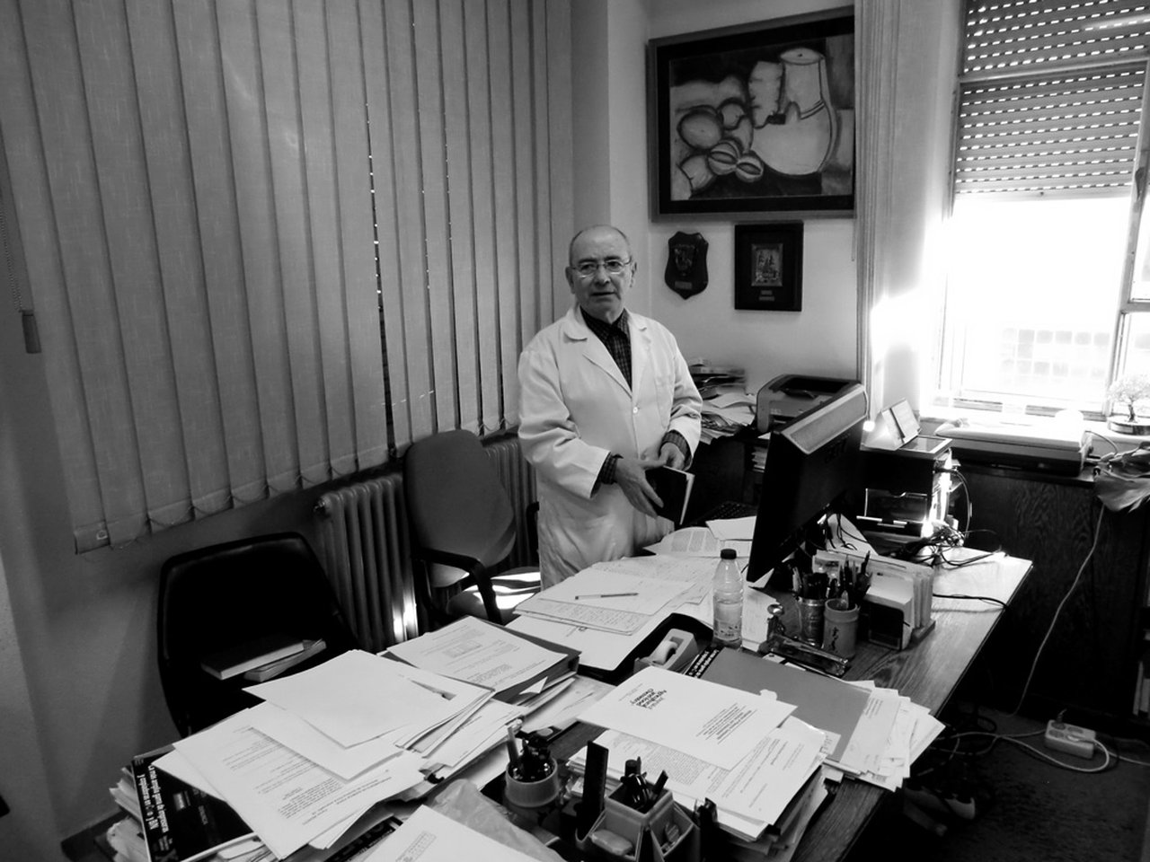 Julio in his office